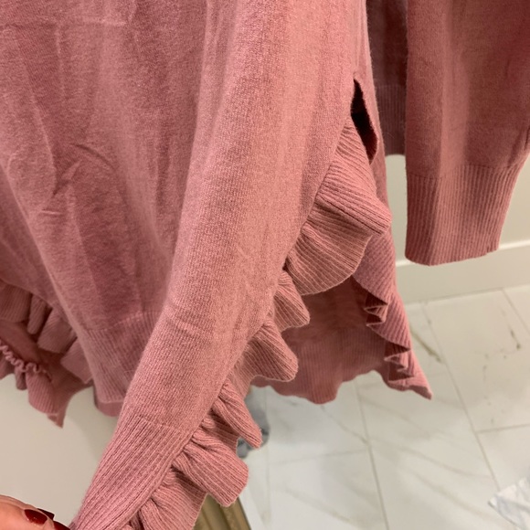 Umgee Pink Ruffle Sweater - Picture 4 of 5